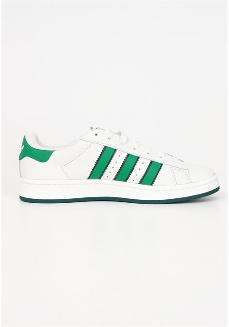 CAMPUS 00s sneakers in white leather with green details for men and women ADIDAS ORIGINALS | IF8762.